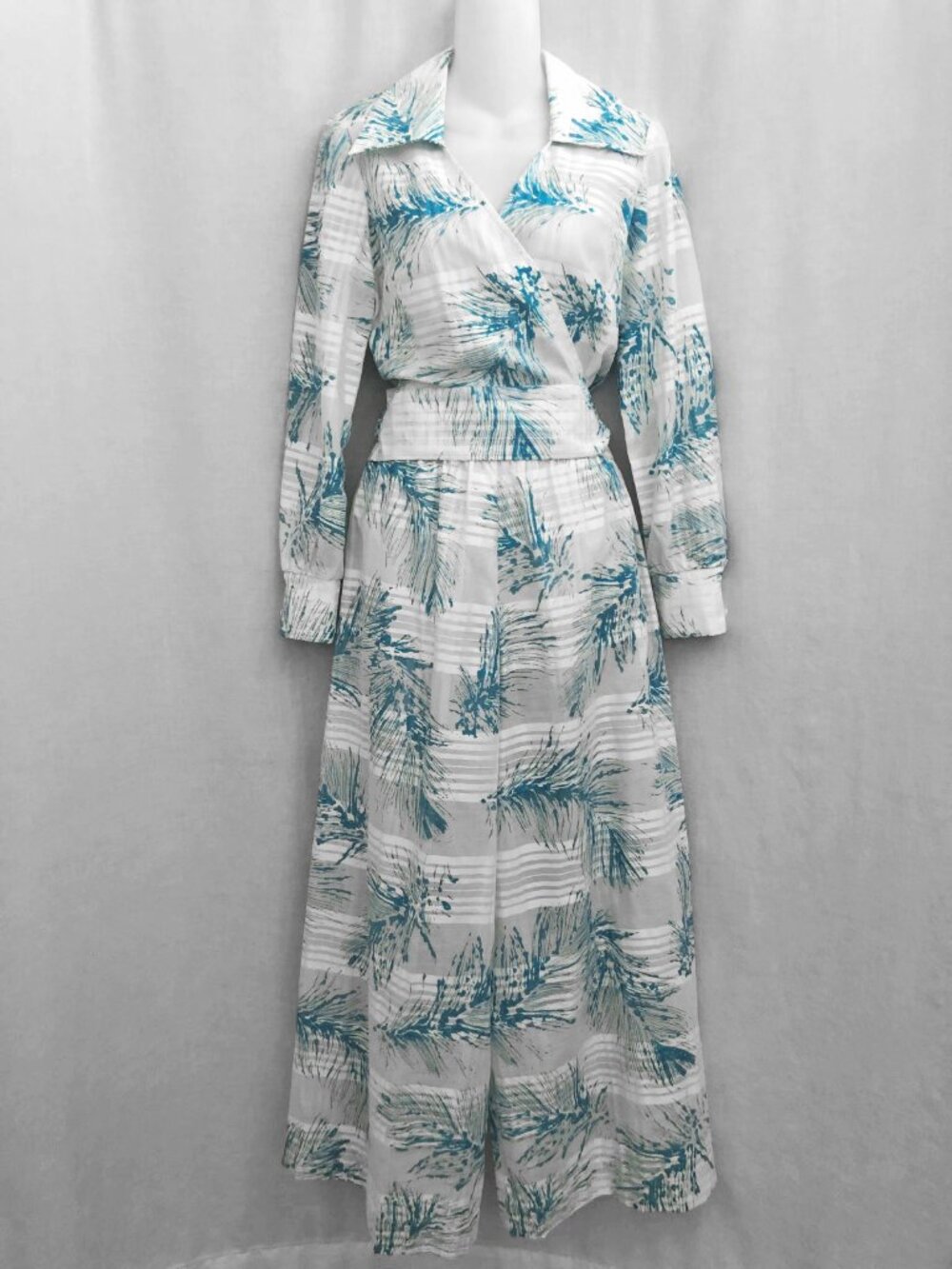 Vintage Palazzo Bell Bottom Pantsuit David Barr 60s 70s